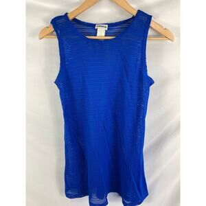 La Blanca Blue Mesh Swim Coverup Size Small